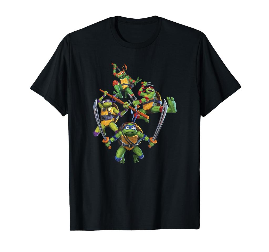 Teenage Mutant Ninja Turtles Mutant Mayhem Action Shot T-Shirt