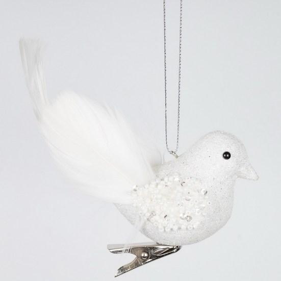 Подвеска с имитацией птицы, рождественская елка, подвесное украшение из пенопласта, перо птицы для праздничного украшения дома