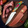 Нержавеющая сталь, кованый нож для мяса, нож для стейка, изысканный цвет, бытовой нож для фруктов, ручной нож для мяса