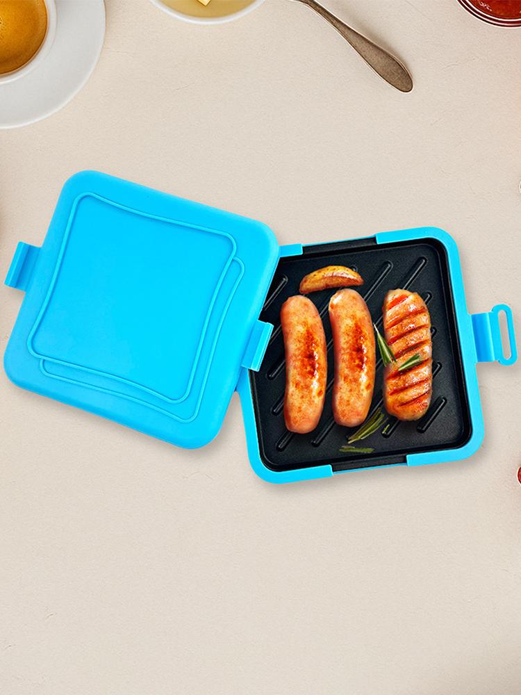 Microwave Toastie Maker Dishwasher Safe Panini Press Grilled Cheese Sandwich Maker for Cooking Breakfast Grilled Cheese Snacks