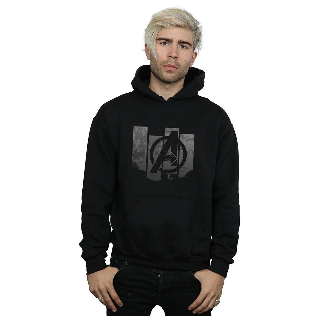 Marvel Mens Avengers Endgame Panel Logo Hoodie