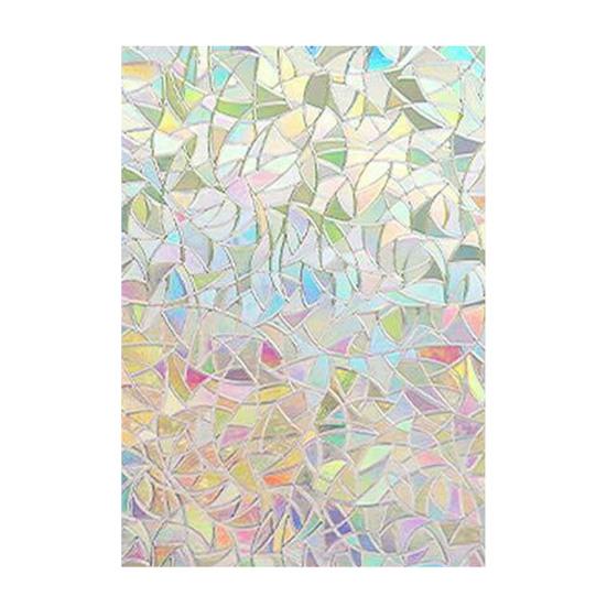 Стеклянные наклейки Статические съемные ПВХ Радужные самоклеящиеся оконные пленки для конфиденциальности Хозяйственные товары