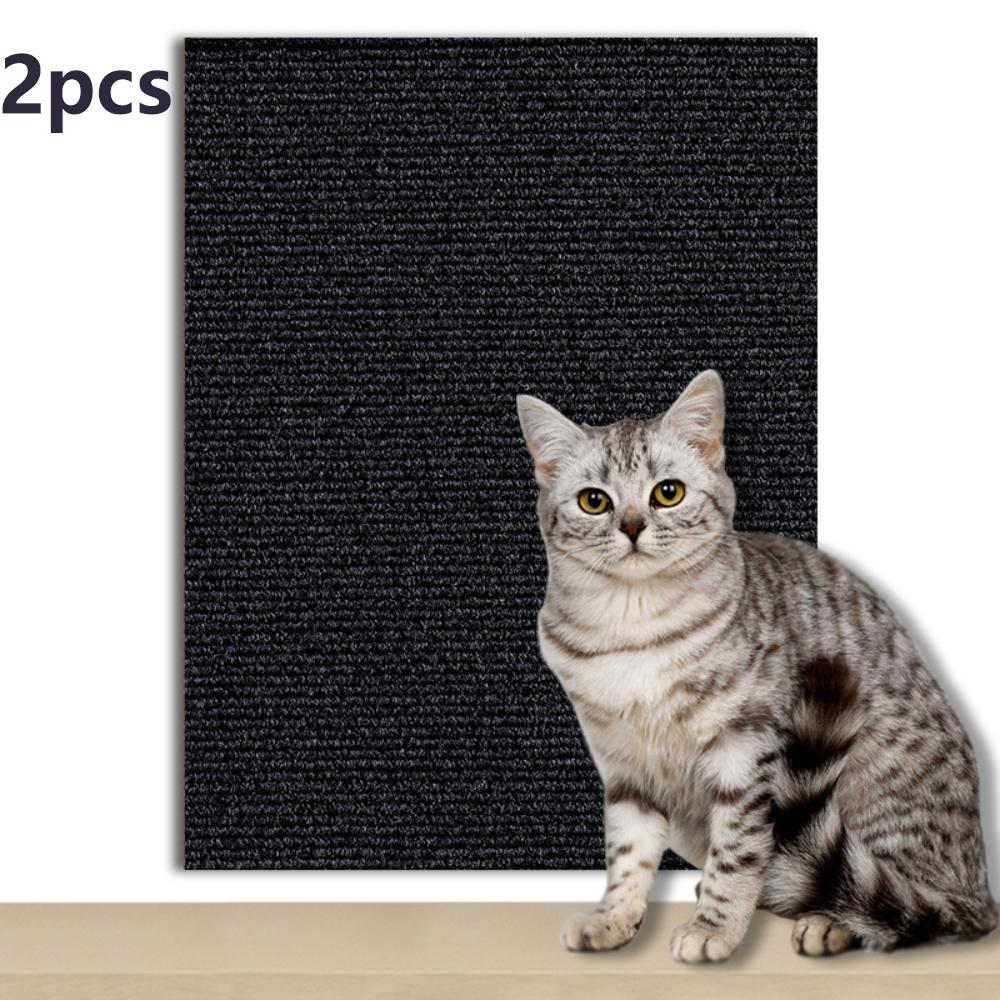 2 Rolls Thickened Self-Adhesive Cat Scratching Pad Anti-Scratch Mat Cuttable Furniture Wall Cat Climbing Frame Protective Film