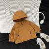 Baby Windproof Jacket Set Autumn And Winter Clothes New Baby Fried Street Handsome Clothes Casual Pants Children'S Outing Clothes