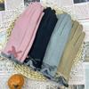 Warm German Velvet South Korean Velvet Hemming Bow Embroidered Gloves Women'S Velvet Riding Outdoor Driving Touch Screen Gloves