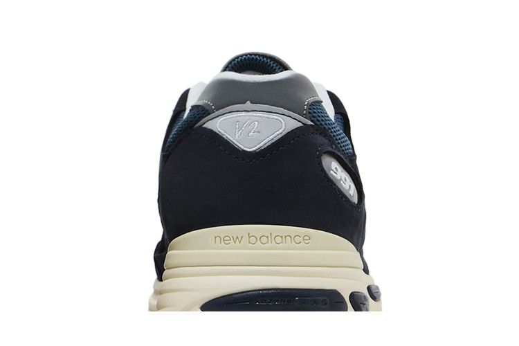 Мужские кроссовки New Balance 991v2 MiUK Vintage Navy Винтажный темно-синий/серый