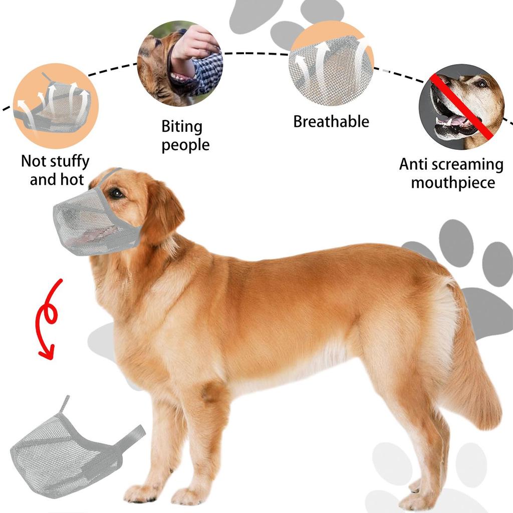 Muzzle Mask Lick Proof And Proof Breathable Drinking Water Adjustable Pet Muzzle Muzzle Pet Muzzle