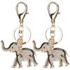 2 шт. Брелок Подвески Слон для автомобиля Модная сумка Украшение Брелок АксессуарыЧерный и Белый