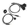 PTT Adapter with Back Clip Push To Talk Portable Radio Headset Adapter for Vertex VX?6R VX?7R