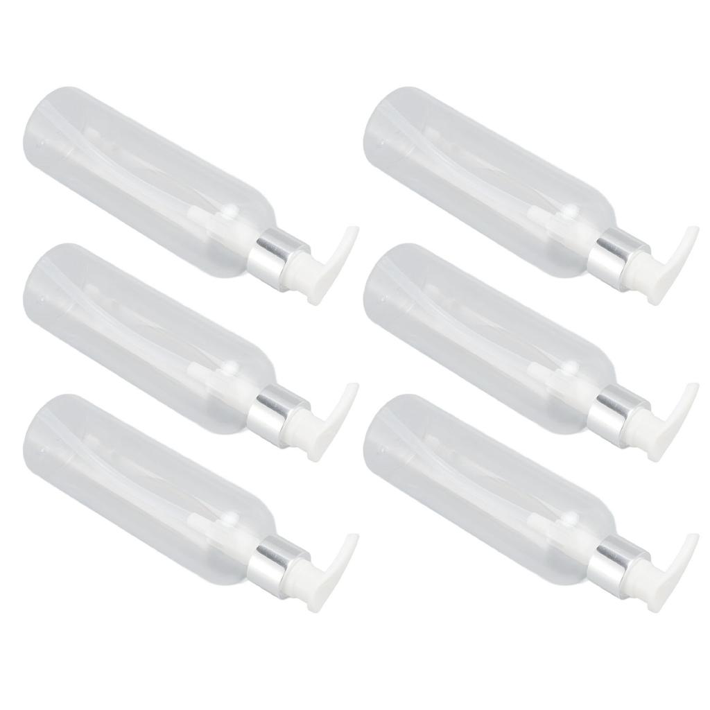 Прозрачный пластиковый дозатор для бутылок с насосом, пустой многоразовый насос для бутылок с массажным маслом для шампуня-кондиционера