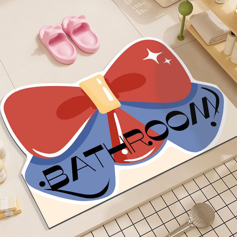 Коврики для пола, впитывающие воду, быстросохнущие коврики для ванной, коврики для ног в дверной проем душа, противоскользящие коврики для ванной комнаты