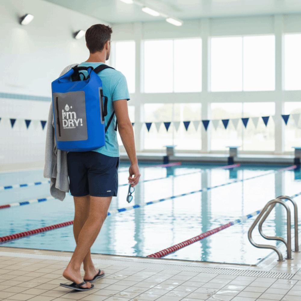 Waterproof Swimming Bucket Bag Large-Capacity Beach Backpack Waterproof Dry Bag Fishing Hiking