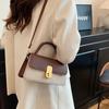 Retro Contrasting Color Splicing Women's Bag New Spring and Summer Niche Fashionable Messenger Bag Fashion Handbag