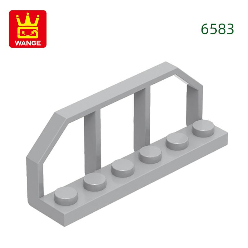 Нетоксичные 59 шт./лот 6583 2x6 Забор Строительные блоки Moc Детали забора Совместимые с Кирпичиками DIY Сборная игрушка для детей Подарочная коробка
