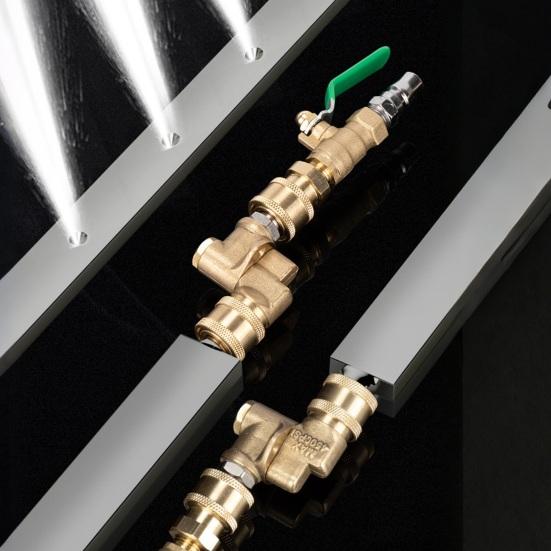 Палка для чистки автомобильного радиатора 24-дюймовая портативная палка для чистки радиатора 4500 фунтов на квадратный дюйм Инструменты для промывки радиатора Автомобиль Грузовик Автодом Радиатор Мойка высокого давления