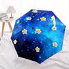 1pc Shooting star Cosmic Themed High-quality Umbrella,Automatic Opening and Closing Umbrella,Multi-functional Umbrella G0811127