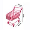 Shopping Cart Makeup Sponge Rack Miniature Grocery Cart Tiny Supermarket Handcart Shopping Utility Cart Kids Toy
