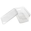 HAISIDIKE Clear Plastic Dustproof Storage Box with Lid and Handle