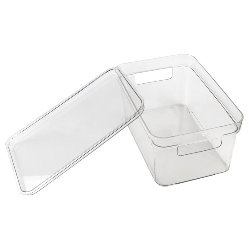 HAISIDIKE Clear Plastic Dustproof Storage Box with Lid and Handle