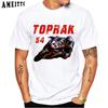 Toprak Razgatlioglu Number 54 Gp Racing Tshirt New Unisex Short Sleeve Boy Adventure Sport Casual White Tops Motorcycle Rider Tees