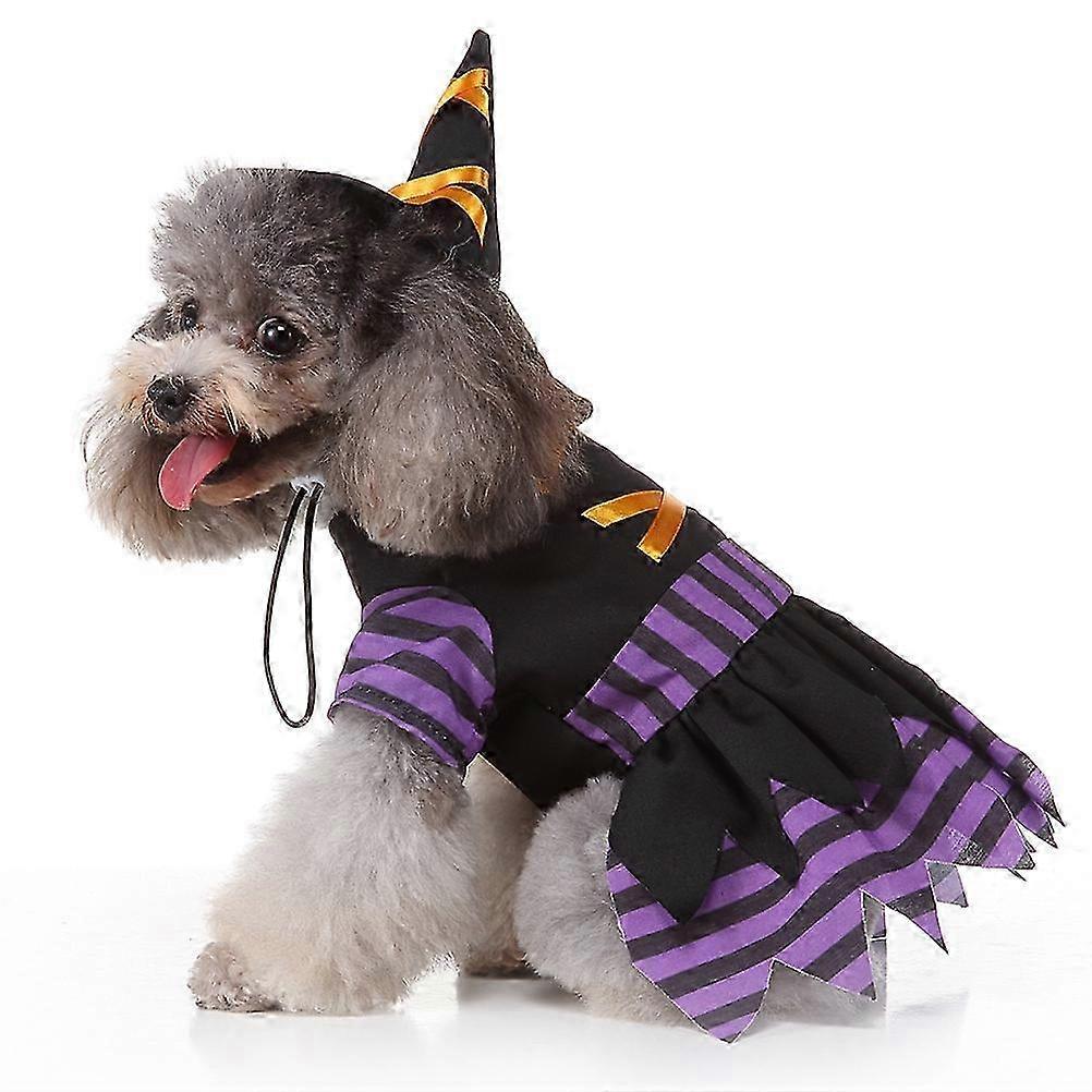 Black Witch Dog Costume Polyester