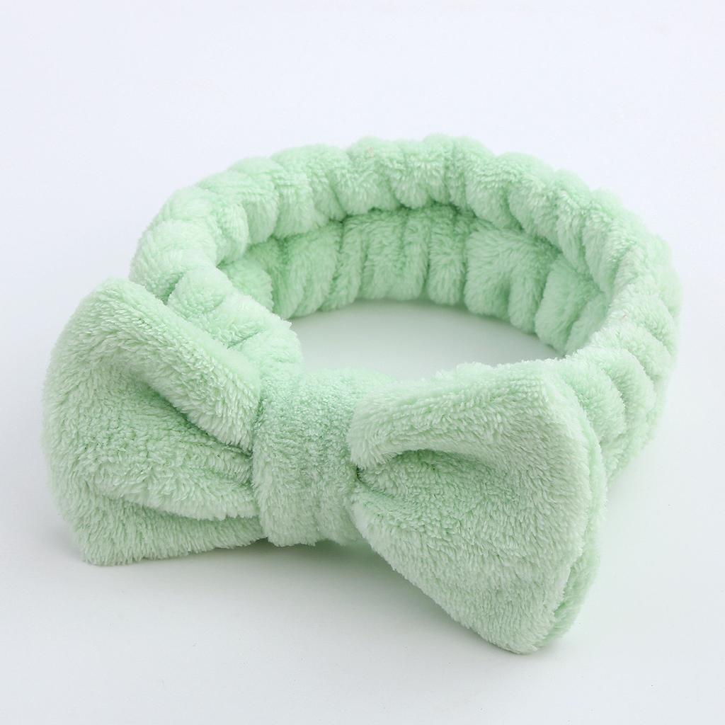 Leopard Print Coral Velvet Hair Band, Female Hair Band, Bow Knot, Plush Hair Band, Cute Wash Face, Solid Color Headband, Hair Accessories