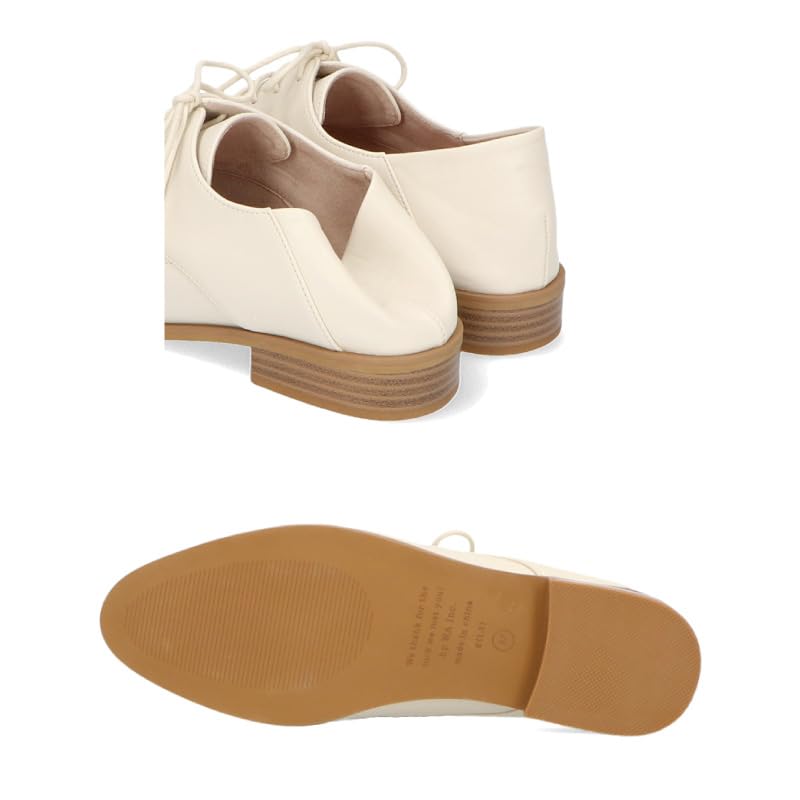 Oriental Traffic 42107 Бабуши Синтетика Удобная ходьба см Шнуровка, Балетки, Кожа, в, Женские, БЕЛЫЙ, 23.5