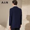 Antonio Men's Cashmere Blend Mid-Length Plaid Suit Collar Coat