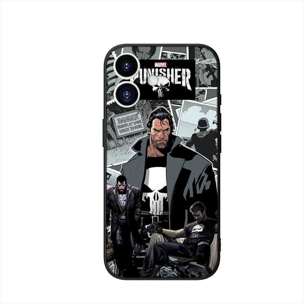 The Marvel Punisher Skull Case for Motorola Moto G54 G05 G24 G55 G75 G9 G85 G15 G57 G86 Power Edge 50 30 Ultra Fusion neo Pro