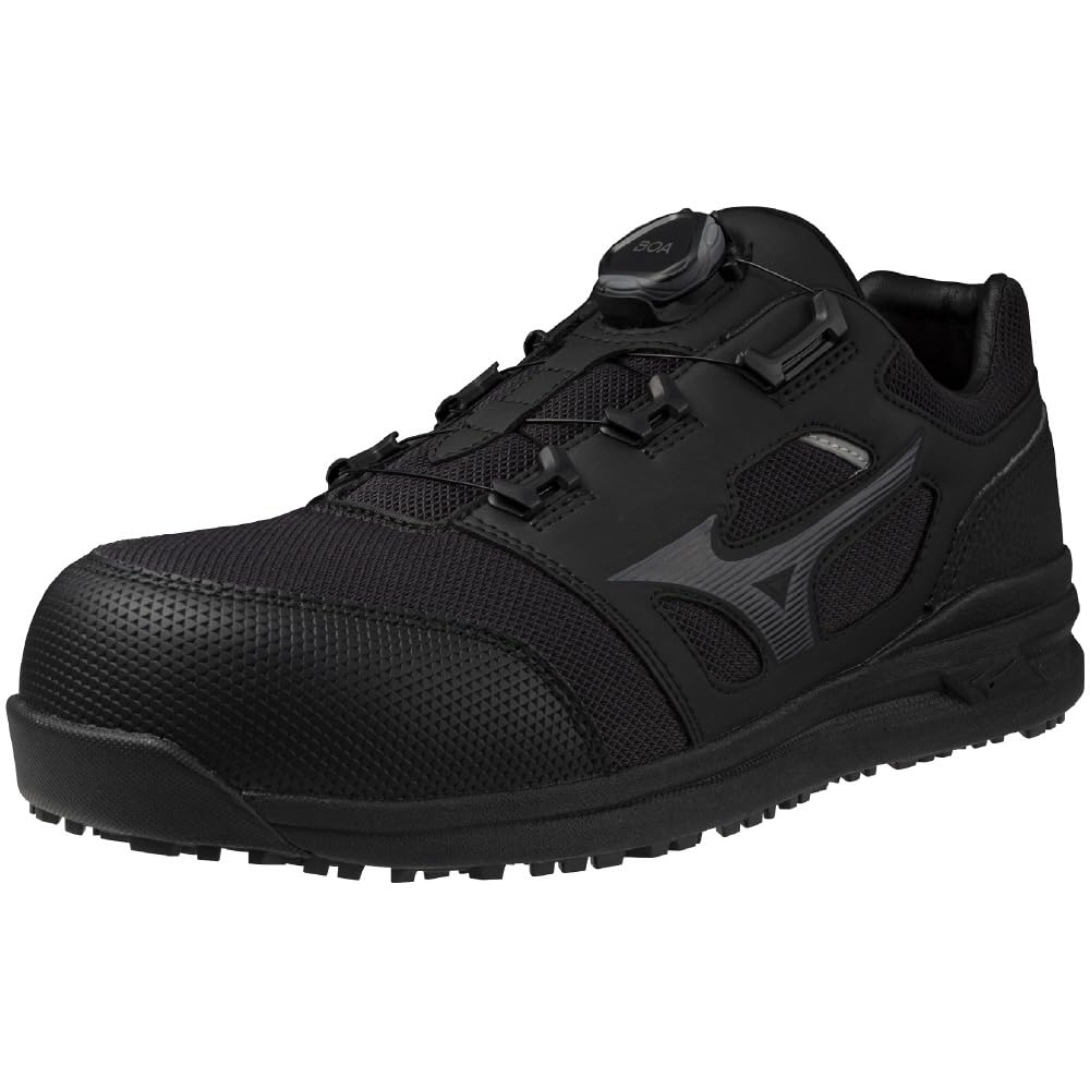 Mizuno Almighty LS II Work Shoes Store BOA Toe Size Black (Direct Exclusive) F1GA2202, 52L, Cap, Slip-Resistant, Durable, 27.0 Cm,