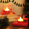 Pack of 2 Christmas Reindeer Tealight Candle Holder Stand for Table Decoration Indoor Outdoor Xmas Decor  for Home Church Office Gift