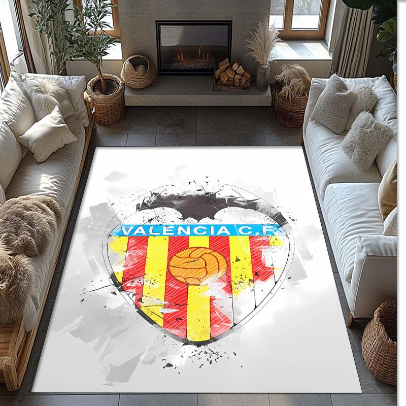 Коврик Valencia CF с принтом из хрустального велюра, Мягкий противоскользящий влаговпитывающий коврик для гостиной, спальни
