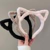 Portable Plush Hairband Cartoon Cute Headhoop Sweet Cat Ear Headband  Costume