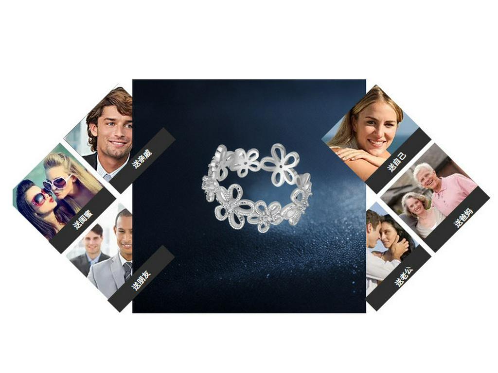 Кольцо из стерлингового серебра 925 пробы «Цветочные тени кружева»: Элегантный ажурный дизайн с цветами для женщин