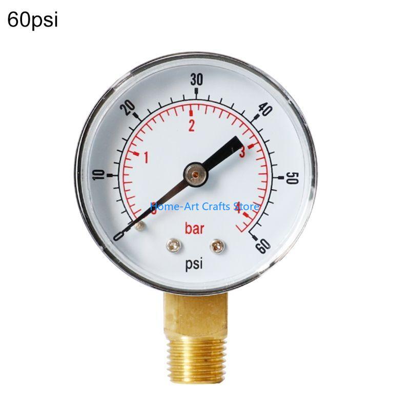 Манометр Y3NA Y50 52 мм 1/4 BSPT Вертикальный 15,30,60,100,150,300 PSI Прочный