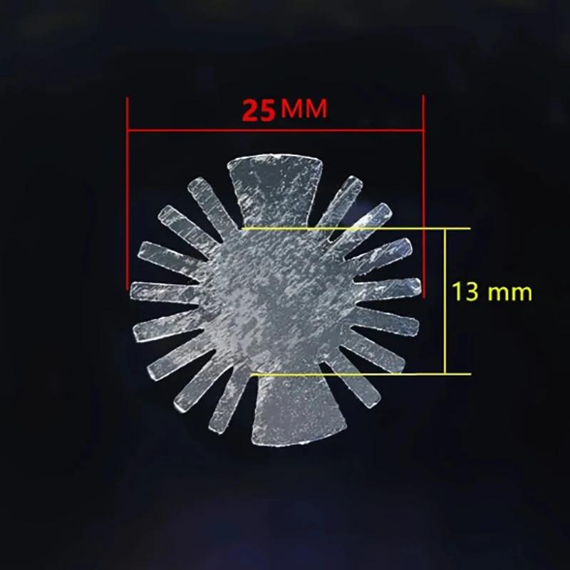 High Power LED COB Radiator Heatsink Sunflower Solid round Alloy Aluminum 25-67MM Diameter for Heat Dissipation