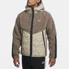 Nike Мужская спортивная куртка-толстовка с капюшоном на молнии Heritage Fleece Оливково-серый Мистический камень Черный CU4447-040