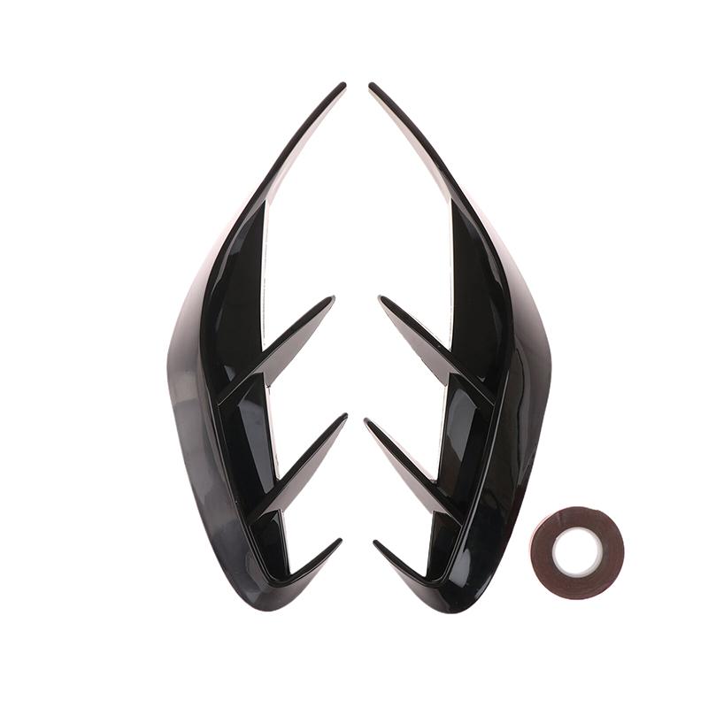 2Pcs Universal Car Rear Bumper Lip Spoiler Air Vent Outlet Cover Trim