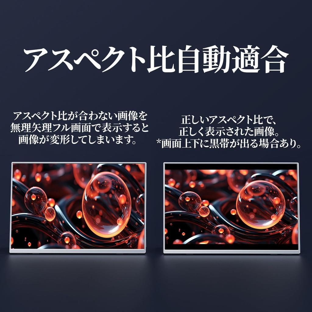 Exclusive VisionOwl Mobile Monitor Inch Ultra Light Weight 249g High Brightness 450nits sRGB Wide Color Gamut Automatic Image Ratio Adaptation