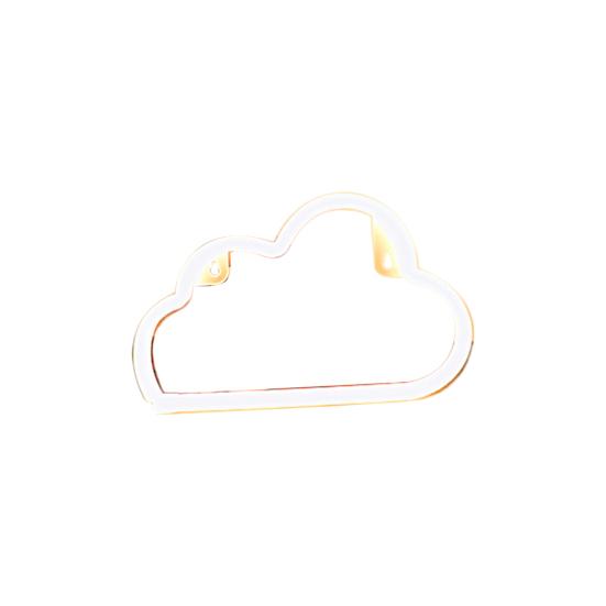 Облако в форме дома, светодиодное красочное украшение, неоновая радуга, вывеска, лампа для комнаты