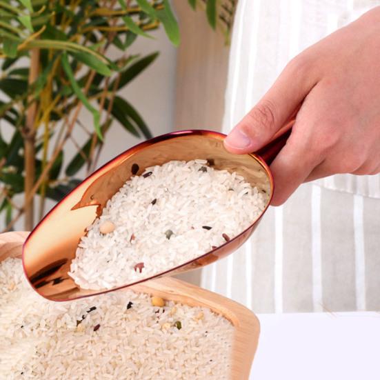 Лопата для льда Совок для льда Из нержавеющей стали Лопатка для льда Лопата для попкорна Совок для попкорна Совок для муки Многоцелевой бар Вечеринка Свадьба Лопата для еды с длинной ручкой