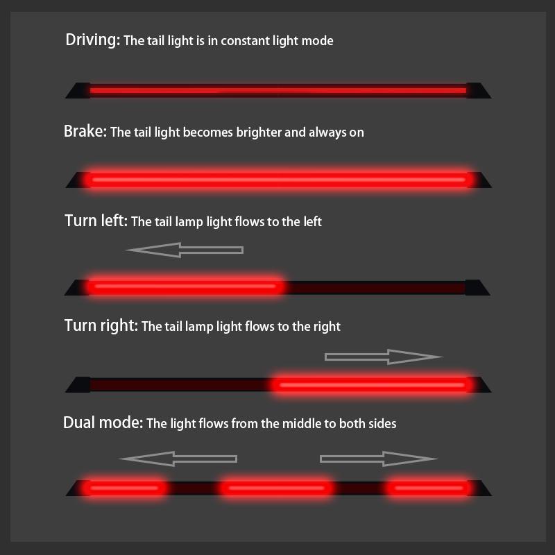 1,1/1,3 м светодиодный задний спойлер из углеродного волокна для автомобиля, аэродинамический профиль, багажник, крыло, гоночное заднее крыло, спойлер на крышу, универсальный задний спойлер для автомобиля