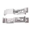 2/4/6PCS Stainless Steel License Plate Clips Spring Loaded No-Drill Car Number Plate Bracket Frame Holder Clamps for Trailer License Plate Covers