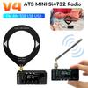 AMNVOLT V4 ATS MINI SI4732 Радиоприемник всех диапазонов с DSP FM/AM/SSB/LSB/USB Встроенный усилитель для наушников Hi-Z Оригинал