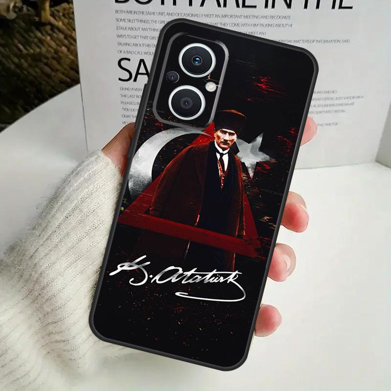 Турция Мустафа Кемаль Ататюрк Чехол Для OPPO Reno 12F 13F 14F 10 11 12 13 14 Pro 8T 7 8 Lite OPPO Find X6 X5 X8 X9 Pro Обложка