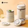 Bento Lunch Box Set, Portable Keep Warm Lunch Container With Insulated Bag, 18/8 Stainless Steel Thermal Food Container