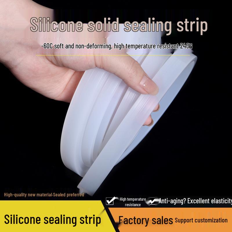 Высокотемпературная силиконовая квадратная резиновая уплотнительная полоса (6/8/10/12/15/20)