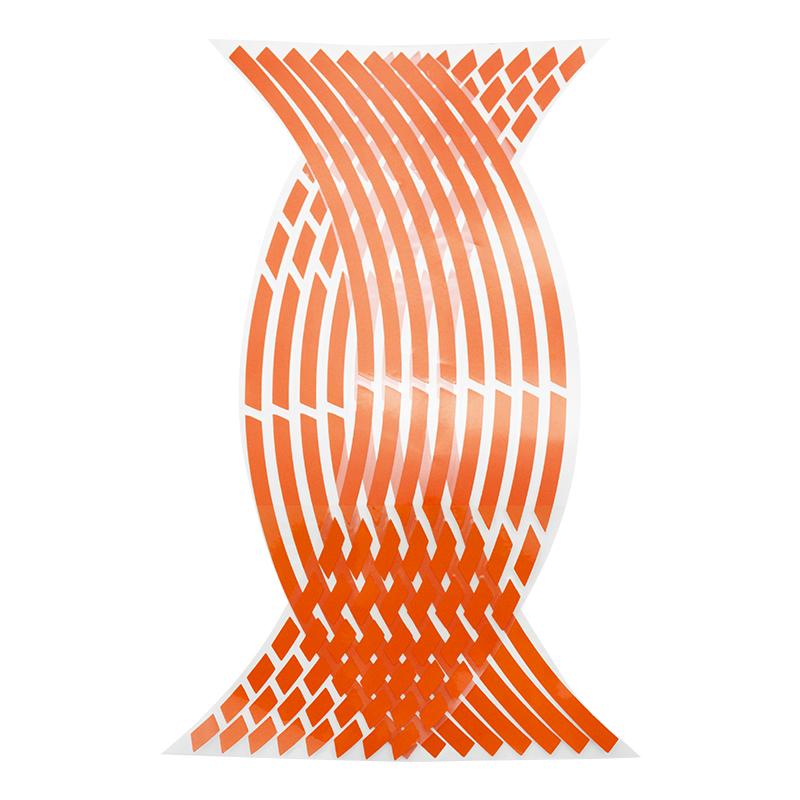 Наклейки для мотоциклов, 16 шт., светоотражающие полосы для 17/18 дюймов, аксессуары для обода колеса, ленты, аксессуары