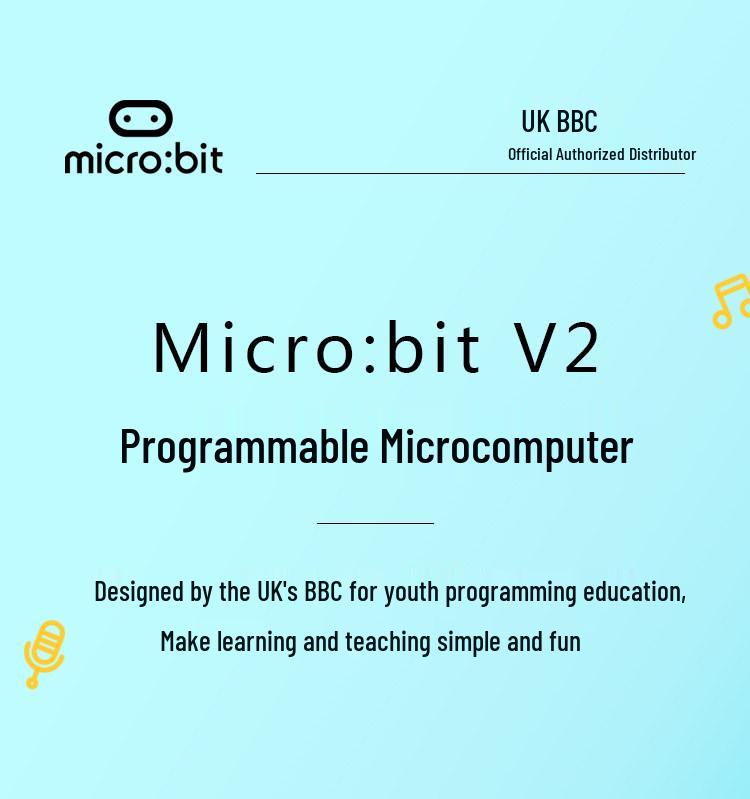 Official BBC micro:bit V2 Motherboard with Speaker & Microphone