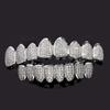 HipHop CZ Teeth Set For Unisex Top Bottom Mouth Gold  Color Teeth Tooth Cap Removable Dental Fashion Jewelry